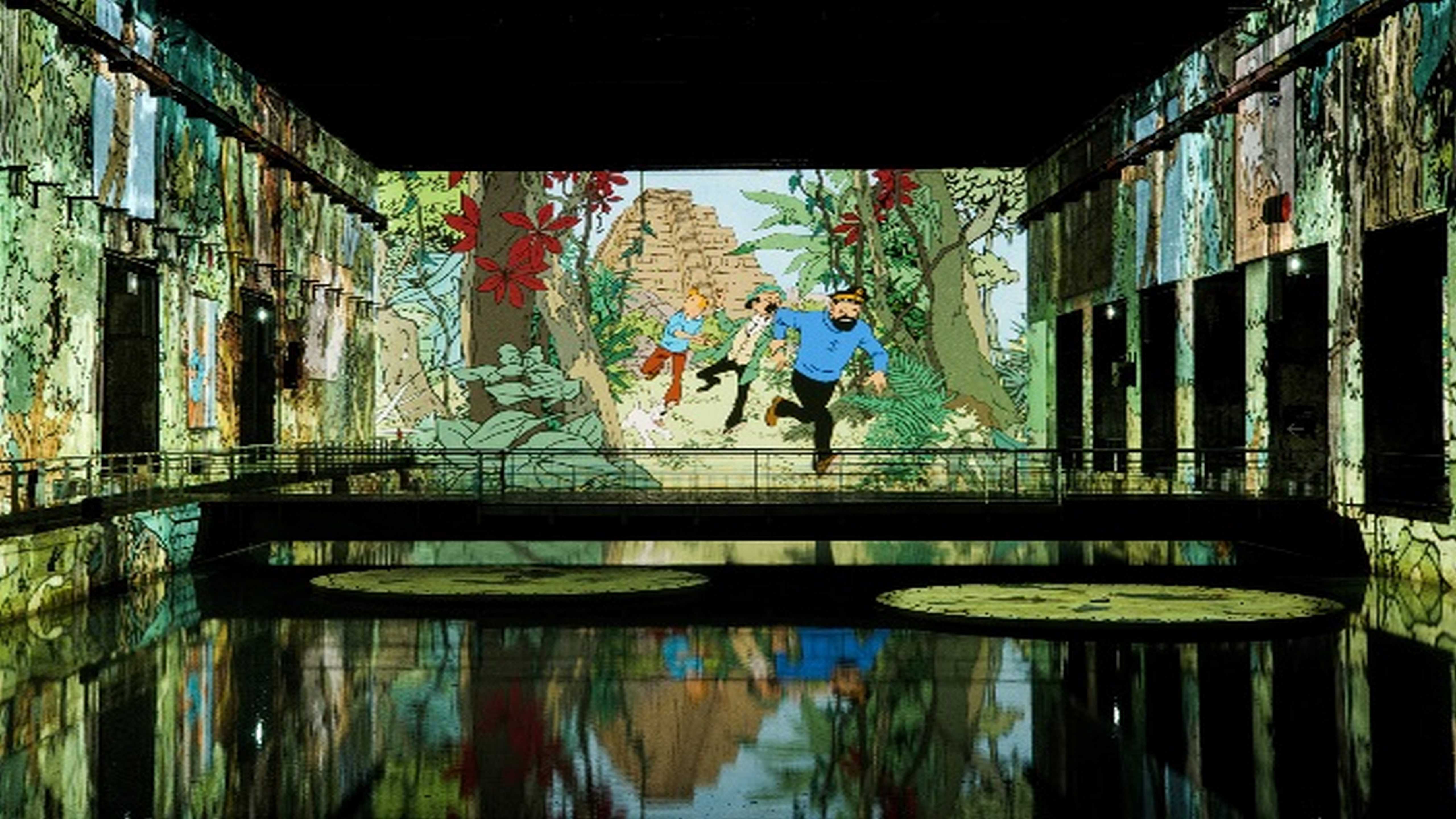 Bordeaux : l'exposition "Tintin l'aventure immersive" arrive aux Bassins des Lumières